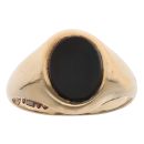 9ct Yellow Gold Onyx Signet Ring