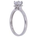 Silver Cubic Zirconia Solitaire Ring