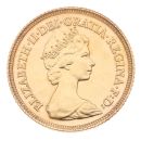 1982 Elizabeth II Decimal Portrait UK Half Sovereign Coin