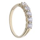 9ct Yellow Gold Cubic Zirconia Five Stone Ring