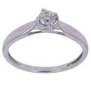9ct White Gold 0.20ct Brilliant Cut Diamond Solitaire Ring