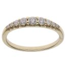 9ct Yellow Gold 0.50ct Brilliant Cut Diamond Half Eternity Ring