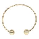 9ct Yellow Gold Plain Torque Bangle