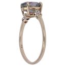 9ct Yellow Gold 0.02ct Diamond and Mystic Topaz Ring