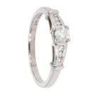 9ct White Gold 0.25ct Diamond Solitaire Ring
