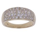 9ct Yellow Gold Cubic Zirconia Dome Ring