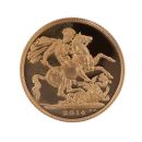 2014 Elizabeth II Fourth Portrait UK Full Sovereign Coin Boxed with Proof