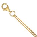 22ct Yellow Gold Duo Bead Strand Bracelet 7"