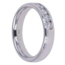 9ct White Gold 1.00ct Brilliant Cut Lab Grown Diamond Half Eternity Ring