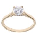 9ct Yellow Gold 1.15ct Brilliant Cut Lab Grown Diamond Solitaire Ring
