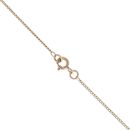 9ct Yellow Gold 0.02ct Diamond and Pink Sapphire Pendant and Chain 18"