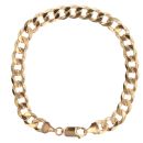 9ct Yellow Gold Curb Bracelet 8"