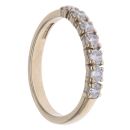 9ct Yellow Gold Cubic Zirconia Half Eternity Ring