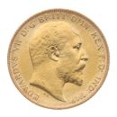 1908 Edward VII Large Head UK Half Sovereign Coin