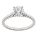 9ct White Gold 1.15ct Brilliant Cut Lab Grown Diamond Solitaire Ring