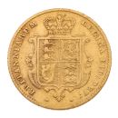 1853 Victoria Young Head UK Half Sovereign Coin