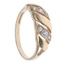 9ct Yellow Gold Cubic Zirconia Fancy Ring