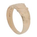 9ct Yellow Gold Patterned Buckle Ring