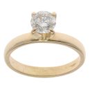 18ct Yellow Gold 0.90ct Diamond Solitaire Ring