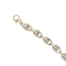 9ct Yellow Gold Cubic Zirconia Tulip Bracelet 8"