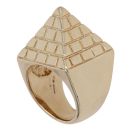 9ct Yellow Gold Fancy Pyramid Ring