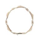 14ct Yellow and White Gold Lion Head Bracelet 7.5"