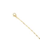 Silver Gold Plated Station Bracelet 7.5"