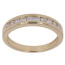 18ct Yellow Gold 0.33ct Brilliant Cut Diamond Half Eternity Ring