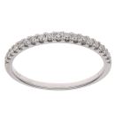 18ct White Gold 0.25ct Brilliant Cut Diamond Half Eternity Ring