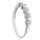 Silver Cubic Zirconia Five Stone Ring By Icesia