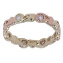 9ct Yellow and Rose Gold 0.25ct Diamond Tree Of Life Clogau Ring