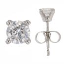 9ct White Gold 0.50ct Brilliant Cut Diamond Stud Earrings