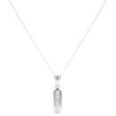14ct White Gold 0.50ct Brilliant Cut Diamond Pendant And Chain 18"