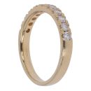 18ct Yellow Gold 0.50ct Brilliant Cut Diamond Half Eternity Ring