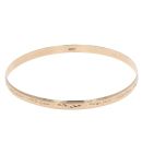 9ct Yellow Gold Leaf Patterned Bangle