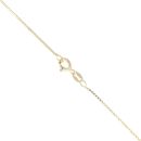 Gold Plated Silver Green Gemstone Heart Pendant and Chain 18"