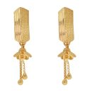 22ct Yellow Gold Patterned Tassel Stud Earrings