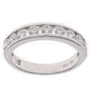 18ct White Gold 1.00ct Brilliant Cut Diamond Eternity Ring