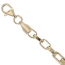 14ct Yellow Gold Children's Greek Key ID Bracelet 5.5"