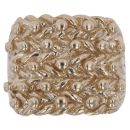 9ct Yellow Gold Five Row Keeper Ring