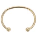 9ct Yellow Gold Plain Torque Bangle