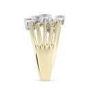 9ct Yellow Gold 1.50ct Lab Grown Diamond Bubble Ring Lab Grown