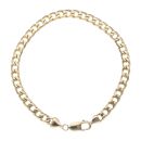 9ct Yellow Gold Curb Bracelet 9"