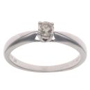 9ct White Gold 0.20ct Brilliant Cut Diamond Solitaire Ring