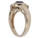 9ct Yellow Gold 1.00ct Brilliant Cut Black Diamond Solitaire Ring