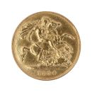 1904 Edward VII Large Head UK Half Sovereign Coin