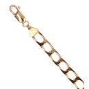 9ct Yellow Gold Square Curb Bracelet 7.5"