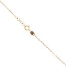 22ct Yellow White and Rose Gold Flowers Chain 18"