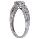 9ct White Gold 0.25ct Brilliant Cut Diamond Cluster Ring