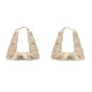 9ct Yellow Gold Bamboo Creole Earrings
